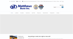 Desktop Screenshot of matthewsbuses.com